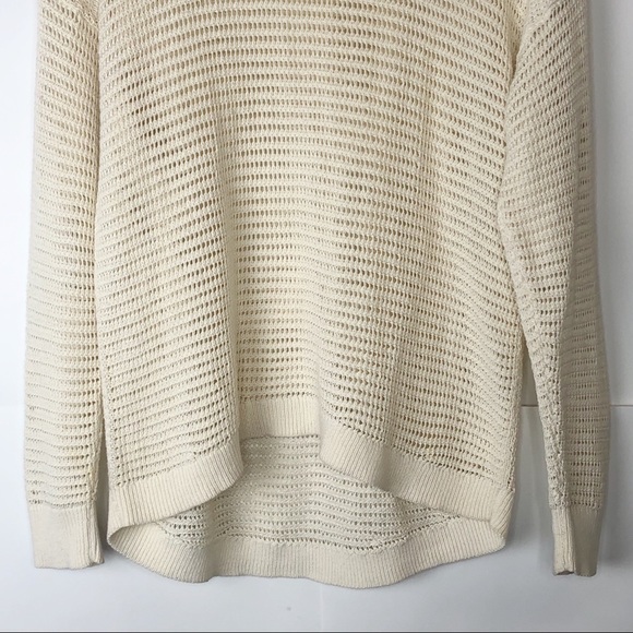 EUC Madewell Ivory Northshors Open Knit Pullover - Picture 4 of 10